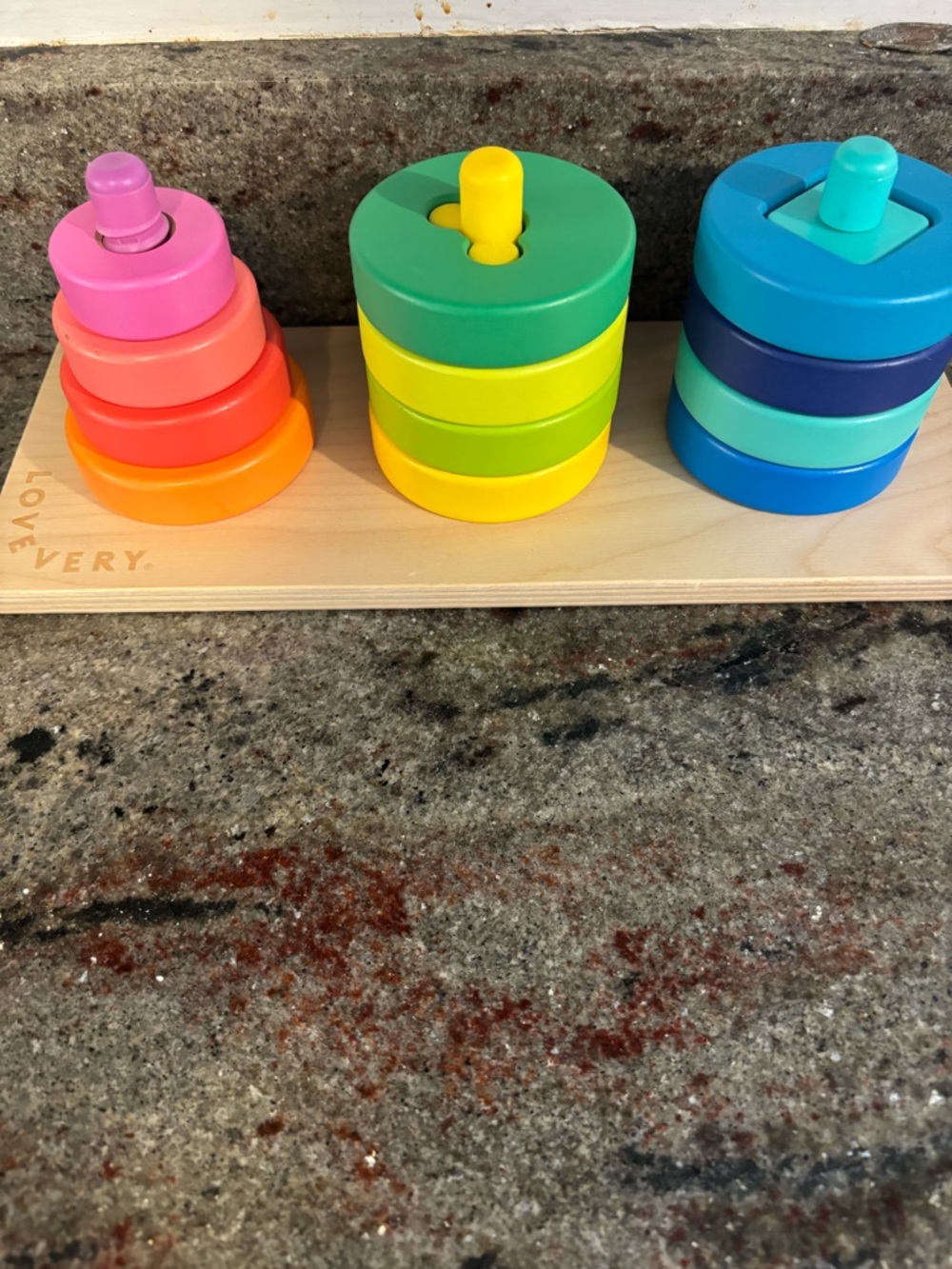 Twist & Pivot Pattern Puzzle - Colorful Stack Sorting Toy - Picture 5 of 5